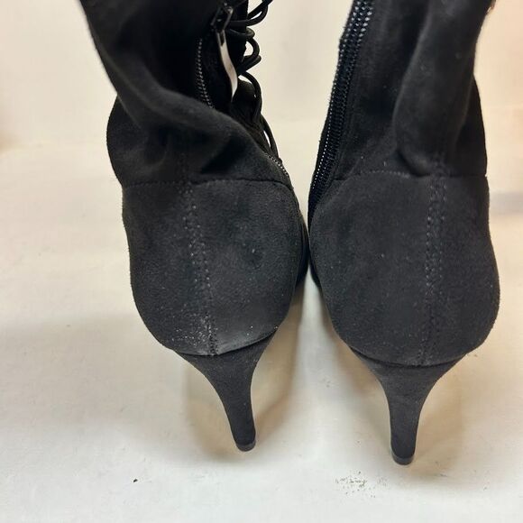 Journee Collection Womens 8.5 M Black Trill Thigh High Zip Up Boots NIB JF2 - Picture 8 of 8